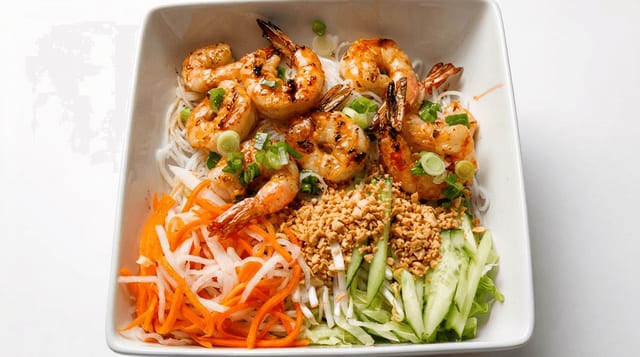 Charbroiled Shrimp Vermicelli Noodles.