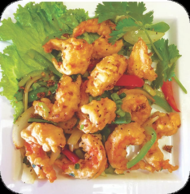 Salt & Pepper Jalapeño Shrimp.