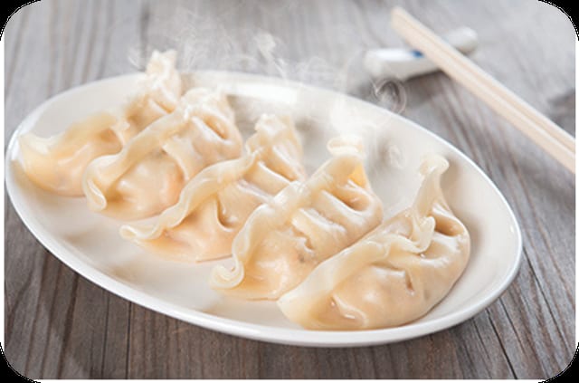 Chive & Pork Dumplings (8 pcs).